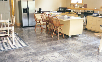 stamped concrete floors indoors