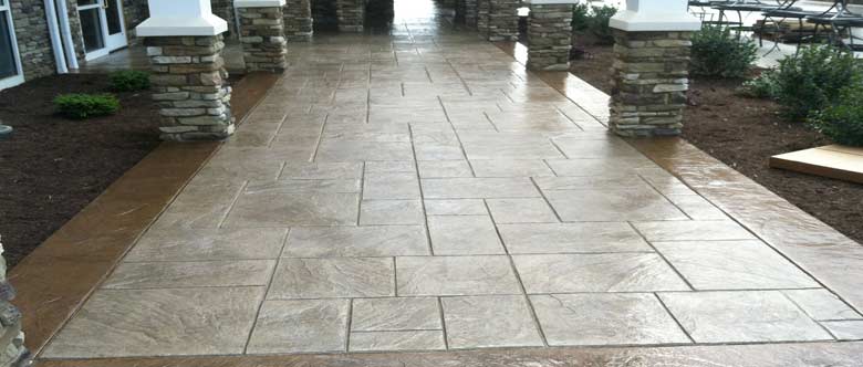 stamped concrete overlay Maryland