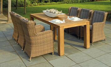 textured concrete patio