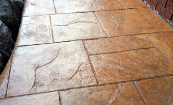 raised concrete patio deck