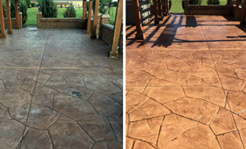 concrete overlay patio