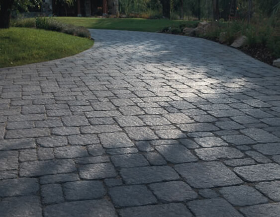brick and concrete patio