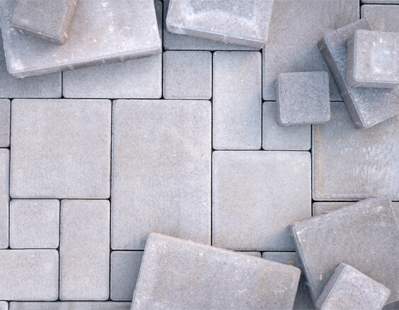 stone and brick installation