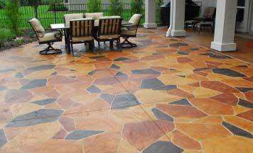 concrete patio installation